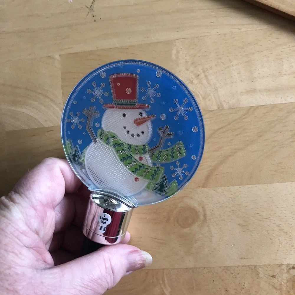 Christmas Wine Stoppers Snowman Holiday Decor Pier 1- Midwest Light up Stoppers